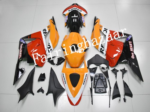 Fit for 2009-2012 CBR600RR Repsol Black Orange Red ABS Injection Fairing Kit - Imagen 2 de 8