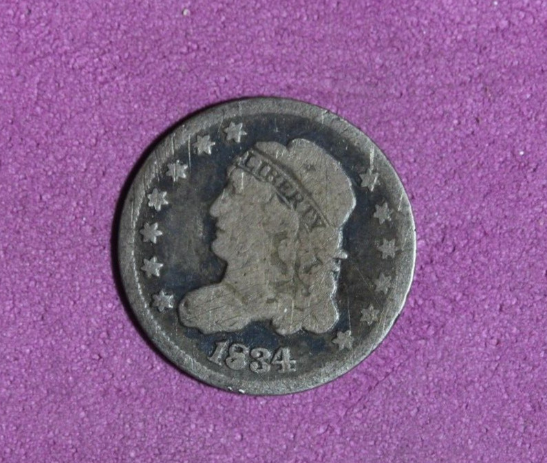 ESTATE FIND 1834- CAPPED BUST HALF DIME  #P23280