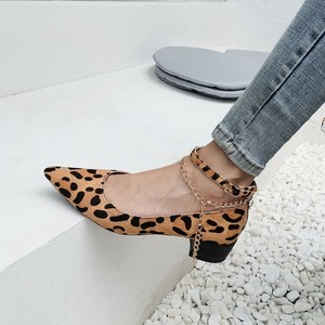 leopard print mid heel sandals