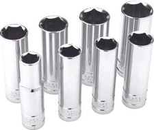 Performance Tool 8 Pc 1/2 Sae Socket Set Deep...