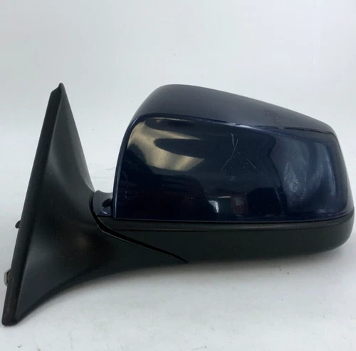 2009-2012 BMW 750i Driver Side View Power Door Mirror Blue OEM E01B69001