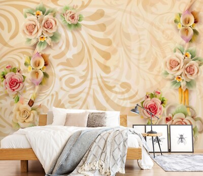 Autocollant Mural 3D Rose H656 – Déco Tendance à Poser Partout