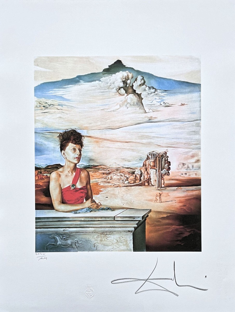 SALVADOR DALÍ - Portrait of Mrs Jack Warner - signed, limited