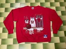 Vintage 90s Chicago Bulls Michael Jordan NBA Basketball Sweatshirt Size XL USA