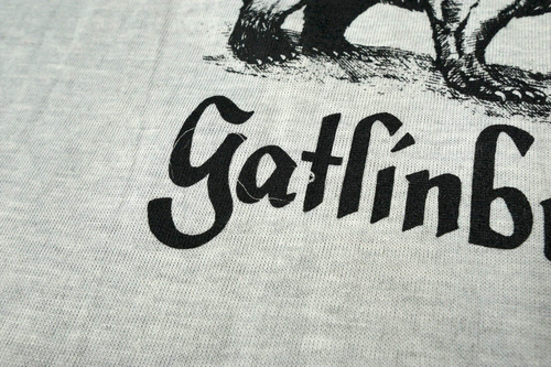 Vintage Ringer T Shirt 80s Large Medium Smoky Mountains Gatlinburg Bear Snake - Picture 13 of 15