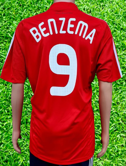 FRANCE 2008 EURO QUALIFICATION BENZEMA 9 AWAY ADIDAS JERSEY L