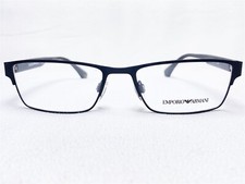 NEW Emporio Armani EA1035 3094 Mens Black Rectangle Eyeglasses Frames 53/17 140