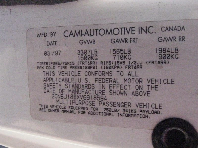 MÓDULO DE CONTROL DE BOLSA DE AIRE EN TABLERO CENTRAL 1996-1998 GEO TRACKER 333011 ENVÍO GRATUITO Foto 3 de 4