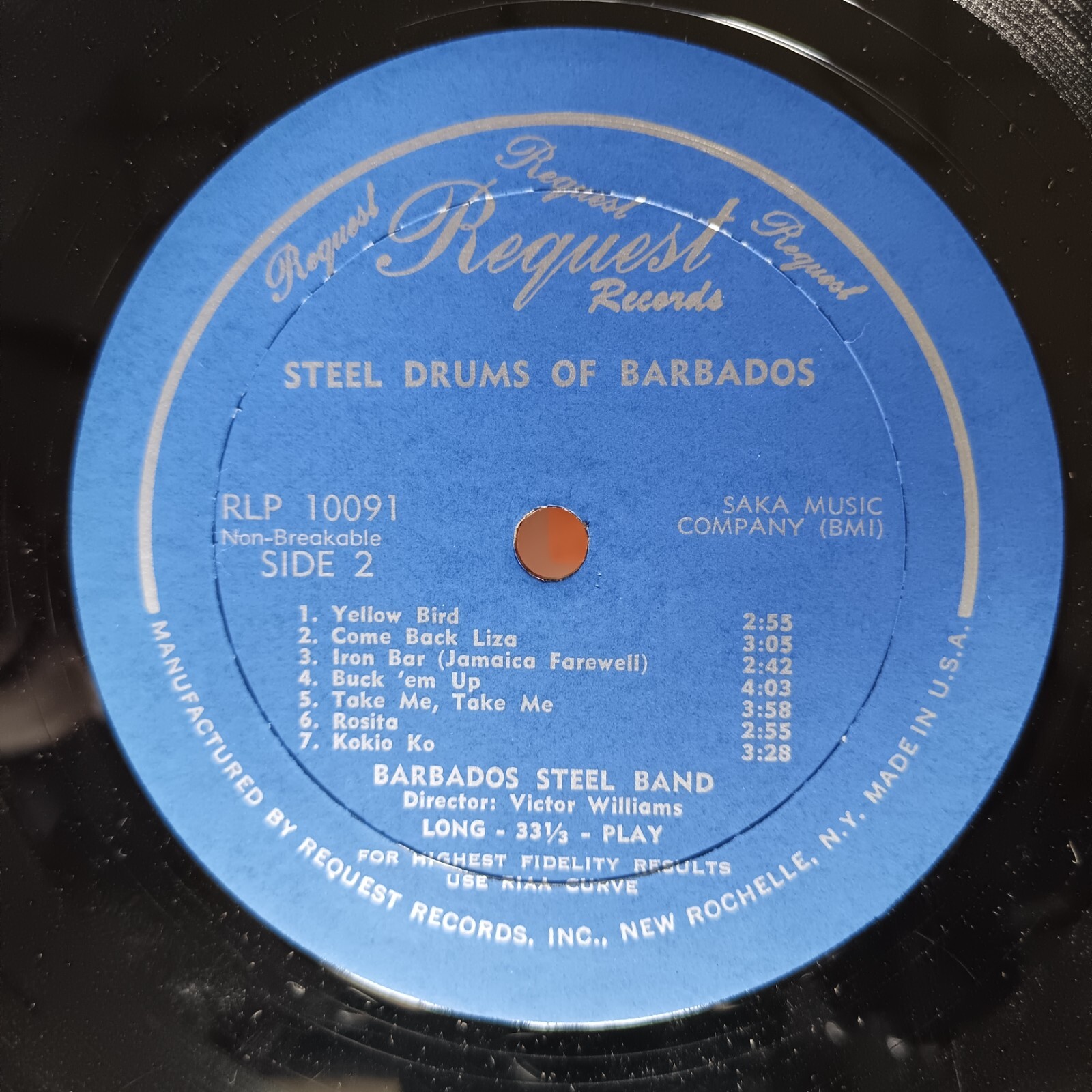 Barbados Steel Band Steel Drums Of Barbados Vinyl LP Reggae