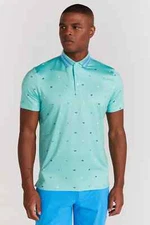 Redvanly Langham Performance Golf Polo Mens XL Blue Green Pool