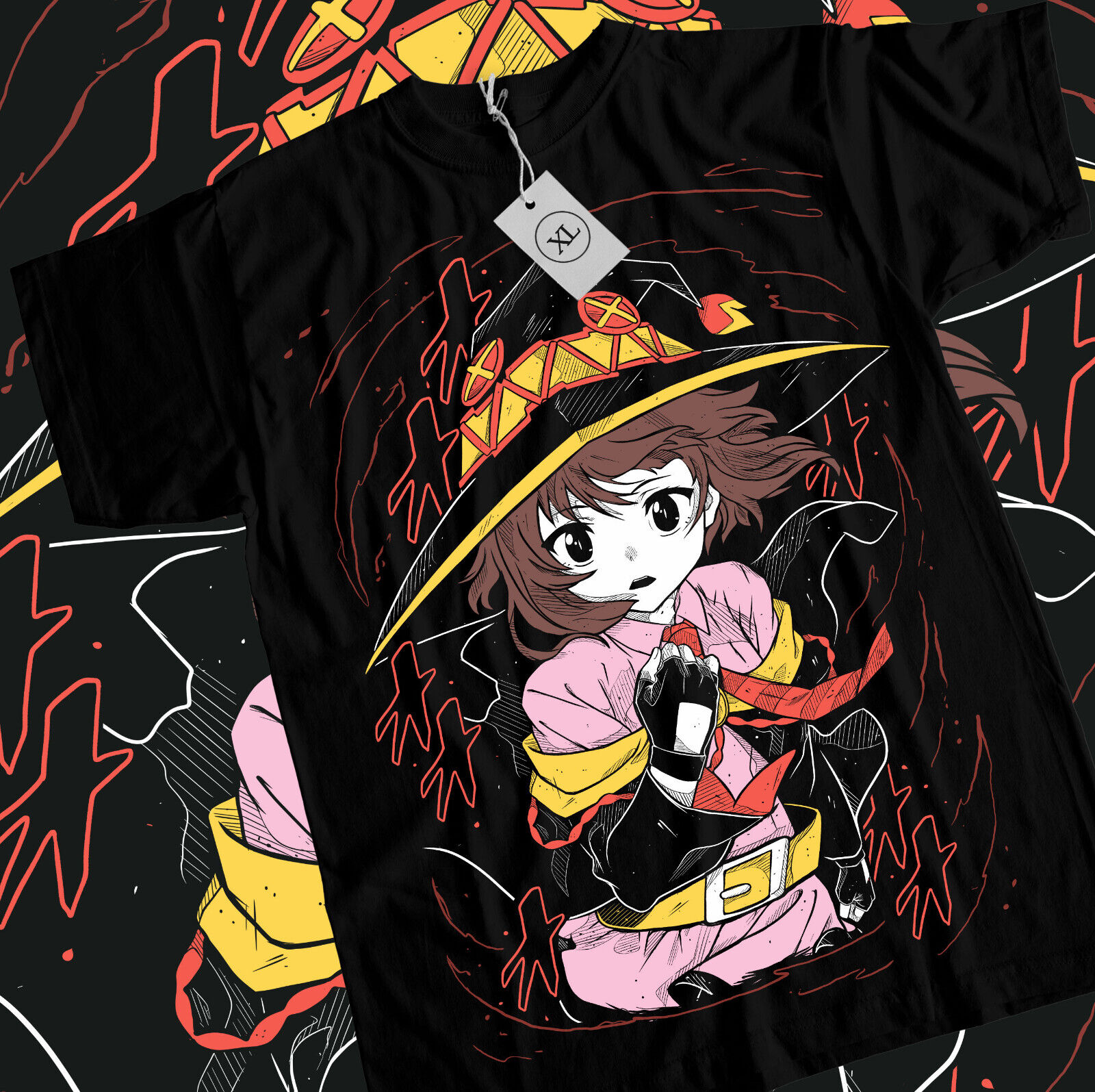 Megumin Kono Subarashii Sekai Ni Shukufuku Wo Color Stripe Design Unisex  T-shirt - Teeruto