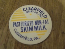 CLEARFIELD DAIRY CO.INC. CLEARFIELD PA. MILK BOTTLE CAP   UNUSED     