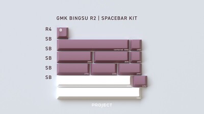 GMK Bingsu R2 ABS Doubleshot Keycaps - Spacebars Kit - BRAND NEW SEALED