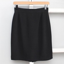 Gianni Versace Genny Vintage Black Pencil Skirt Size 6 US / 40 Italy