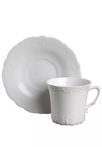 Tirschenreuth Baronesse White Cup & Saucer