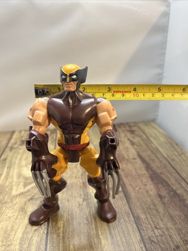 Marvel Comics HERO MASHERS 6" WOLVERINE X Men toy action figure RARE 2013 - Picture 7 of 9