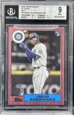 Julio Rodríguez 2022 Topps Update ‘87 Topps Red /10 