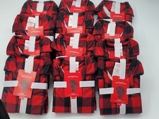 12 Sets Kids Pajamas Red  Black Buffalo Check Flannel Pajamas Set Size 5 Kids