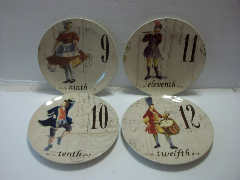 12 Days of Christmas Plates by Williams-Sonoma (As Is) - Image 4 of 4