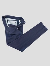 Pantalon Jeans ZILLI Homme Bleu Foncé - Taille L Italie 52 - Coupe Droit Coton - Occasion Très Bon État