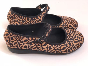 leopard mary jane flats