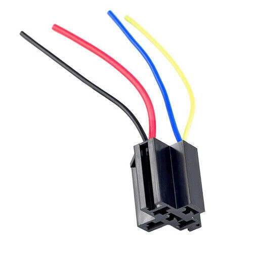 5 PACK 12V 30/40 Amp 4-Pin SPST Automotive Relay with Wires & Harness Socket Set - Image 4 of 4