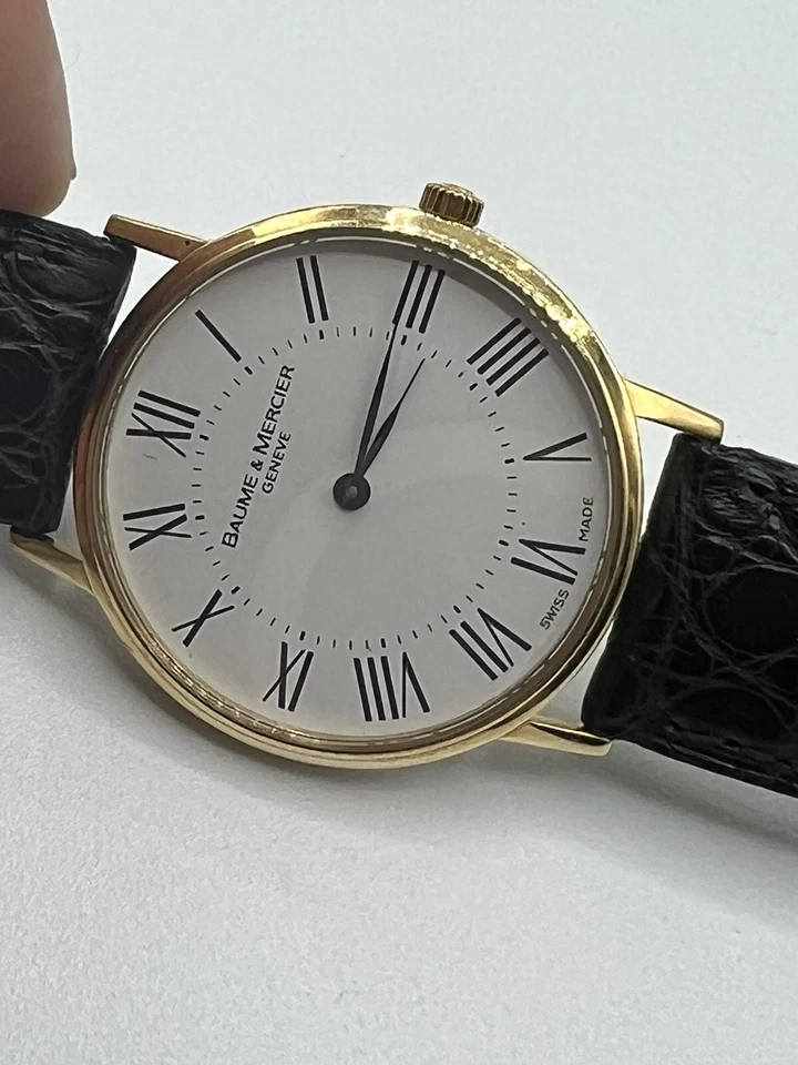 Reloj Hombre Vintage Baume Mercier Classima Ultra Delgado Cuarzo Amarillo 18K G2U Foto 2 de 4