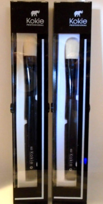 2 x Kokie Professional Large Shadow Brush BR602 w/Hardback Case