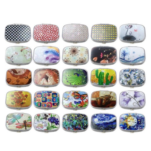 Small Metal Pill Box Container Moisture-proof Medicine Organizer Box Multi-style - Picture 6 of 18