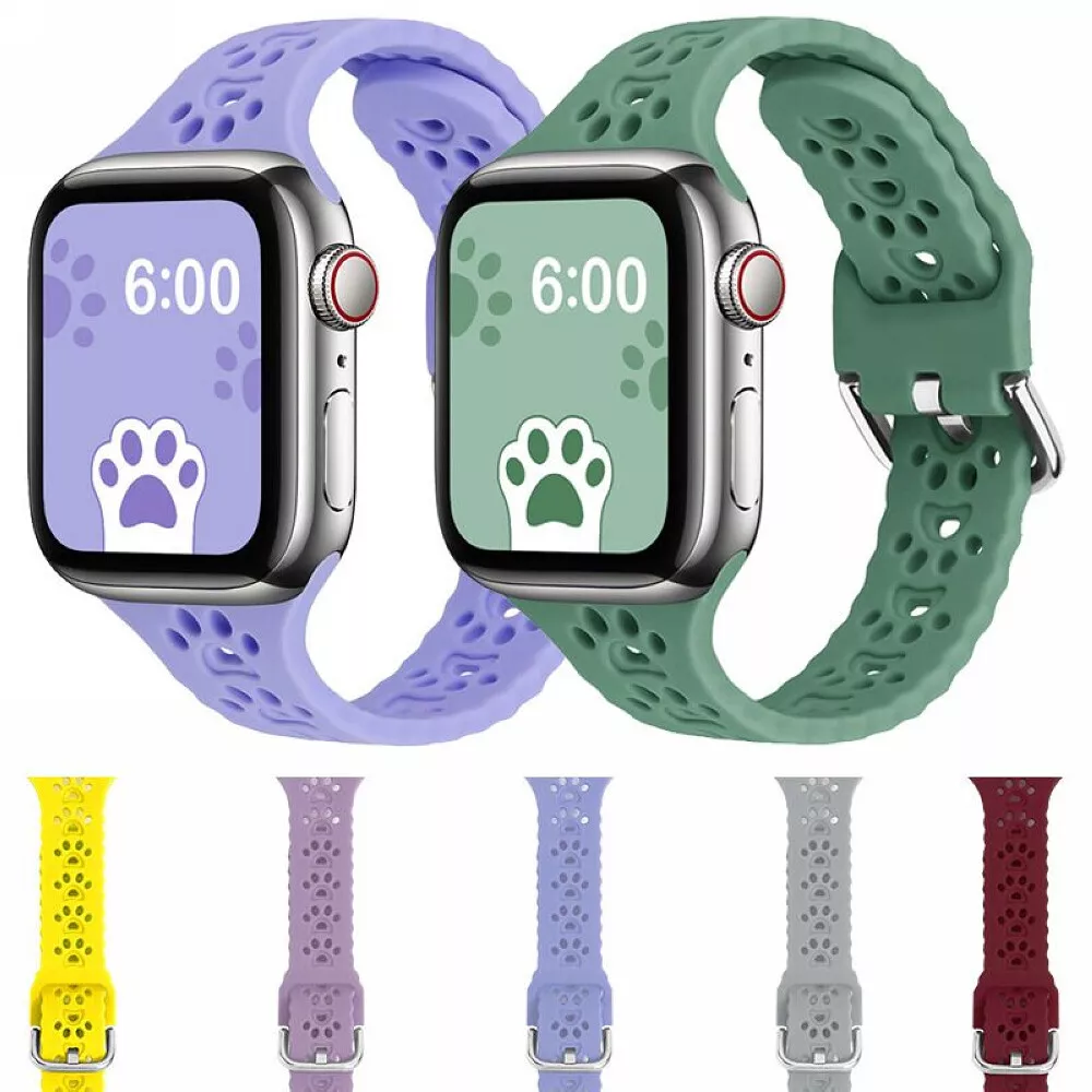 For Apple Watch Silicone Cat Paw Band Strap iWatch Series Ultra 8