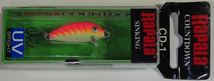 RAPALA　COUNTDOWN RAPALA Countdown Controlled Sinking Balsa Jerk Bait UV Finish Pink