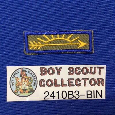 Cub Scout Webelos Arrow Of Light Award Patch Cir 1970's CB Cloth Back 2410B3-BIN