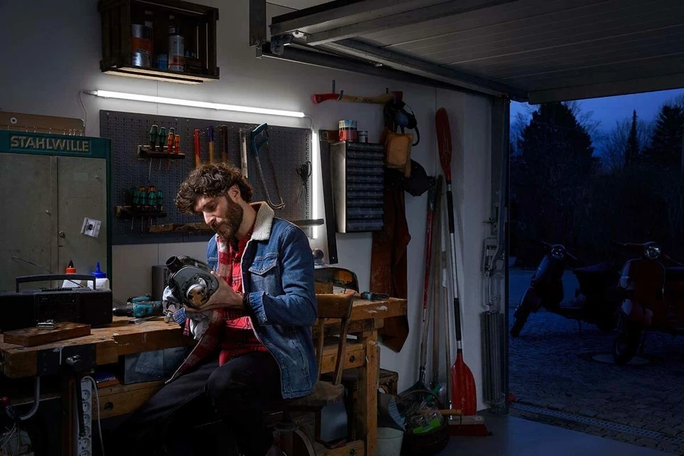 OSRAM LED Lichtband-Leuchte mit Schalter 90cm 1.100lm blendfrei kaltweiß Stecker - Bild 2 von 4