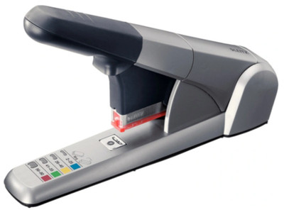 LEITZ starkes Blockheftgerät 5551 Grau/Silber bis zu 80 Blatt - Ohne OVP.....