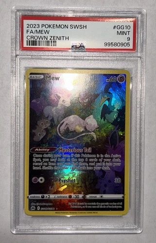 Pokémon - Mew GG10/GG70 - Crown Zenith: Galarian Gallery Holo - PSA 9