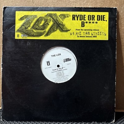 - THE LOX- RYDE OR DIE , B**** Interscope Records INTR-10029-1 Single  2000