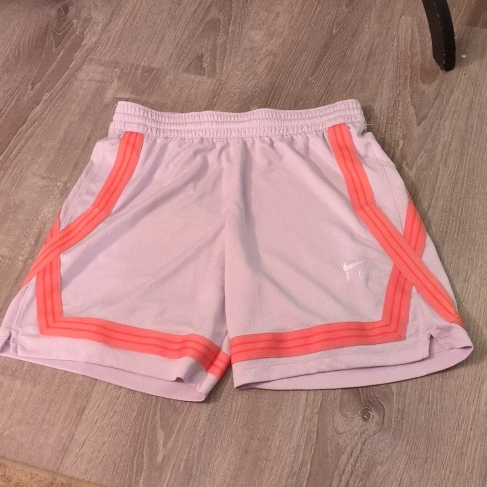 Nike Fly Basketball Shorts Lavender And Orange Size XL - Image 2 of 4