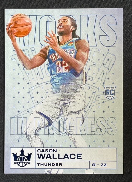 Cason Wallace 2023-24 Panini Court Kings RC Works in Progress /25 #25