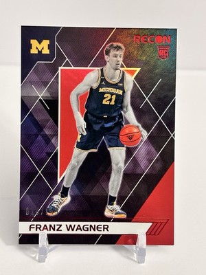 Franz Wagner 2021 Chronicles Recon Draft RC Rookie Red /149 #129 MICHIGAN MAGIC