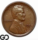1922-D Lincoln Cent Wheat Penny, Tougher Date