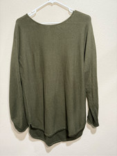 MICHAEL Michael Kors NWT Olive Green Tunic Sweater Gold Zipper Women s Size Medi