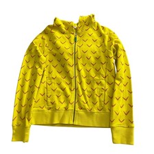 Crewcuts Everyday Yellow Pineapple Print Zip Up Hoodie Jacket Kids Size 12