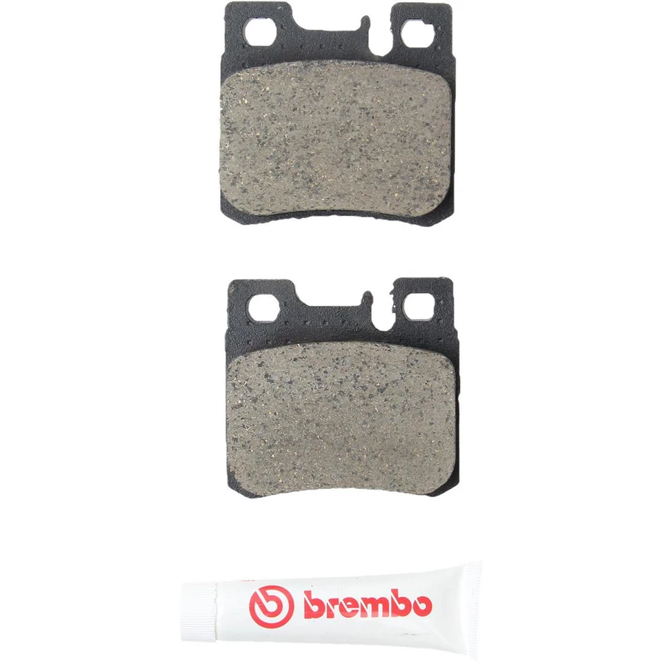 Pastilhas de freio dianteiras + traseiras Brembo de cerâmica - Compatível com 1990-1993 Mercedes-Benz 300SL - Imagem 2 de 4