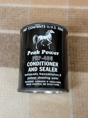 #ad #ad NOS VTG Peak Power Lubricant Full. Oil Can Bronco Mustang Horse Taylor MICHIGAN $12.00