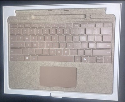 Microsoft Surface Pro Keyboard Sandstone Alcantara Type Cover w/ Box