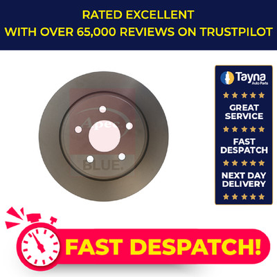 2x Brake Discs Pair Solid fits FORD KUGA Mk2 1.6 Rear 12 to 15 280mm Set 1683383