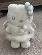 plush 1999 HELLO KITTY SANRIO WHITE / SILVER SNOW ANGEL w/ TAG 9.5  