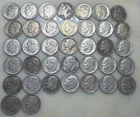 New ListingRoosevelt Dimes Lot 1946-1964 90% Silver Circulated US Coins
