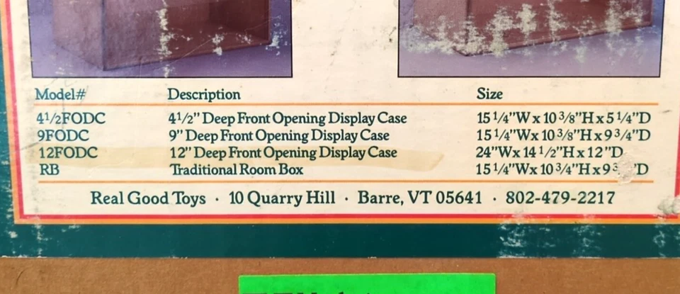 Vitrina de apertura frontal de 12" de profundidad Real Good Toys 12FODC - 24"x14,5"x12" SELLADA Foto 4 de 4