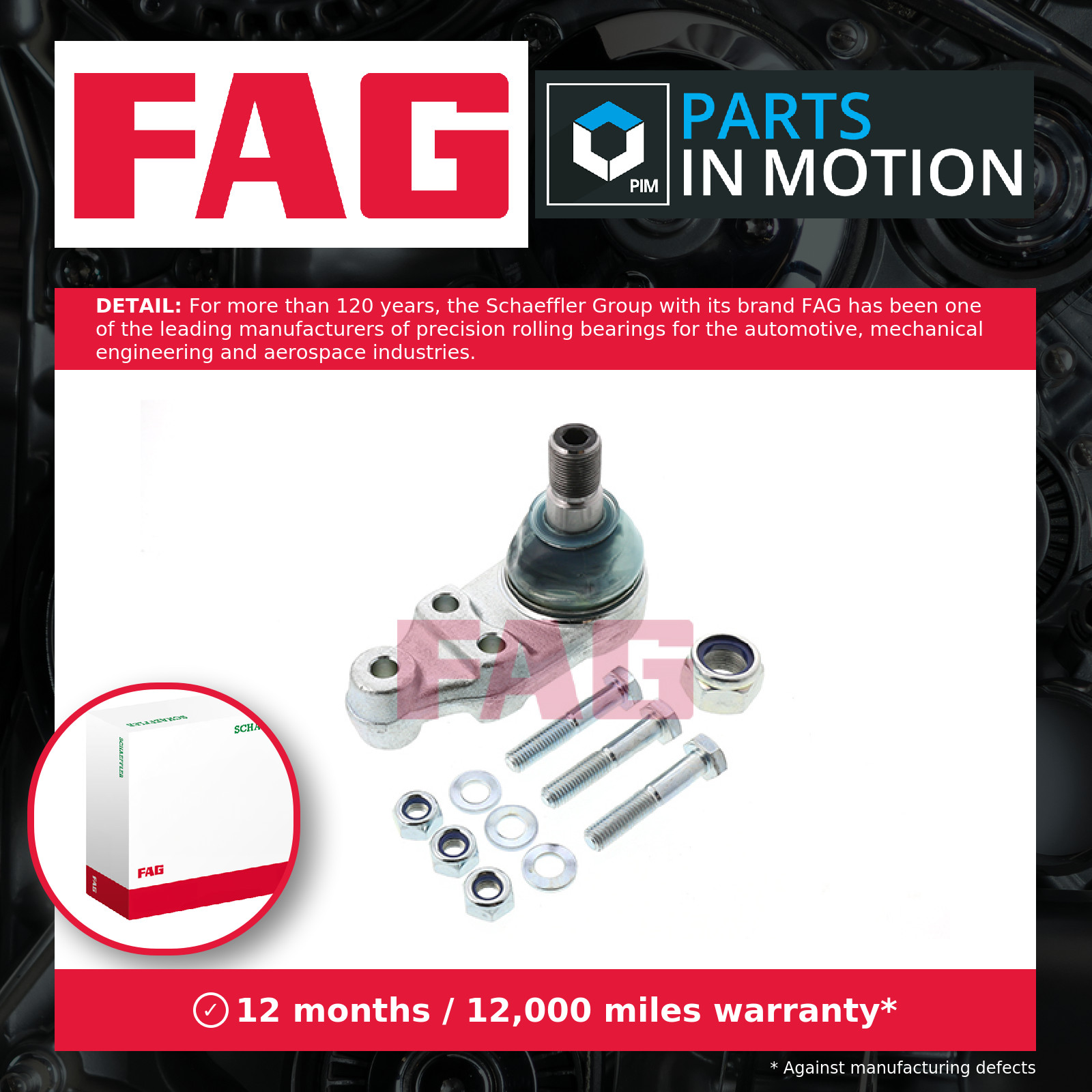 Ball Joint Front 825009610 FAG Suspension 1055194 5025676 6924365 92VB3395A2D